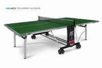 Теннисный стол всепогодный Top Expert Outdoor green Уникальная система складывания 6047-1 - купить-теннисный-стол.рф разумные цены на теннисные столы