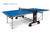  Теннисный стол для помещения Top Expert Light облегченная модель Уникальный механизм складывания 6046 - купить-теннисный-стол.рф разумные цены на теннисные столы
