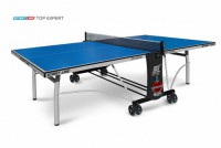 Теннисный стол для помещения Top Expert топовая модель Уникальный механизм складывания 6045 - купить-теннисный-стол.рф разумные цены на теннисные столы