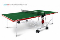 Теннисный стол всепогодный swat Compact Expert Outdoor green proven quality 6044-31 - купить-теннисный-стол.рф разумные цены на теннисные столы