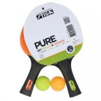 Набор для настольного тенниса Stiga Pure * 2 ракетки + 2 мяча одна звезда - купить-теннисный-стол.рф разумные цены на теннисные столы